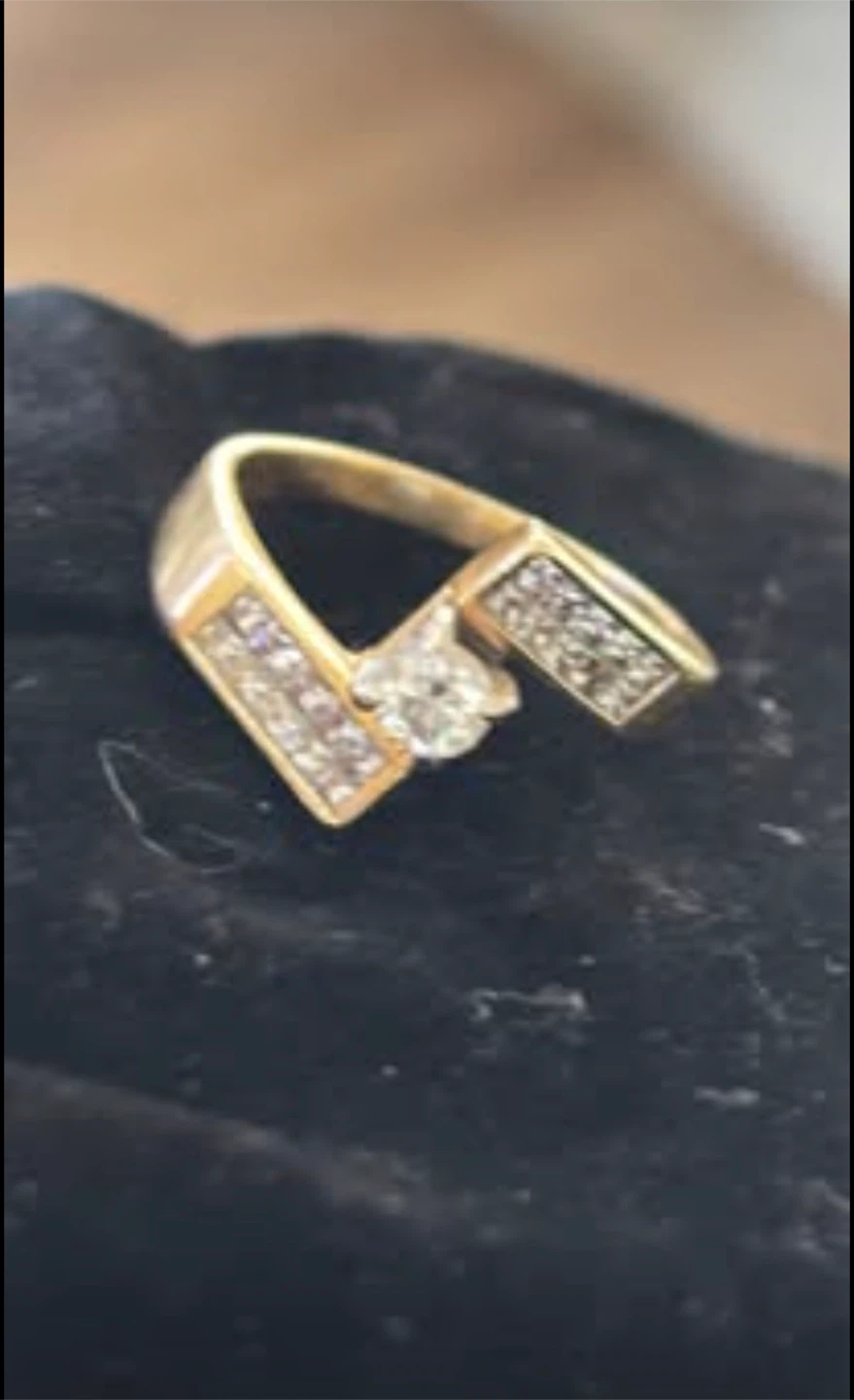 Custom 18kt Gold Diamond Ring//See all pics