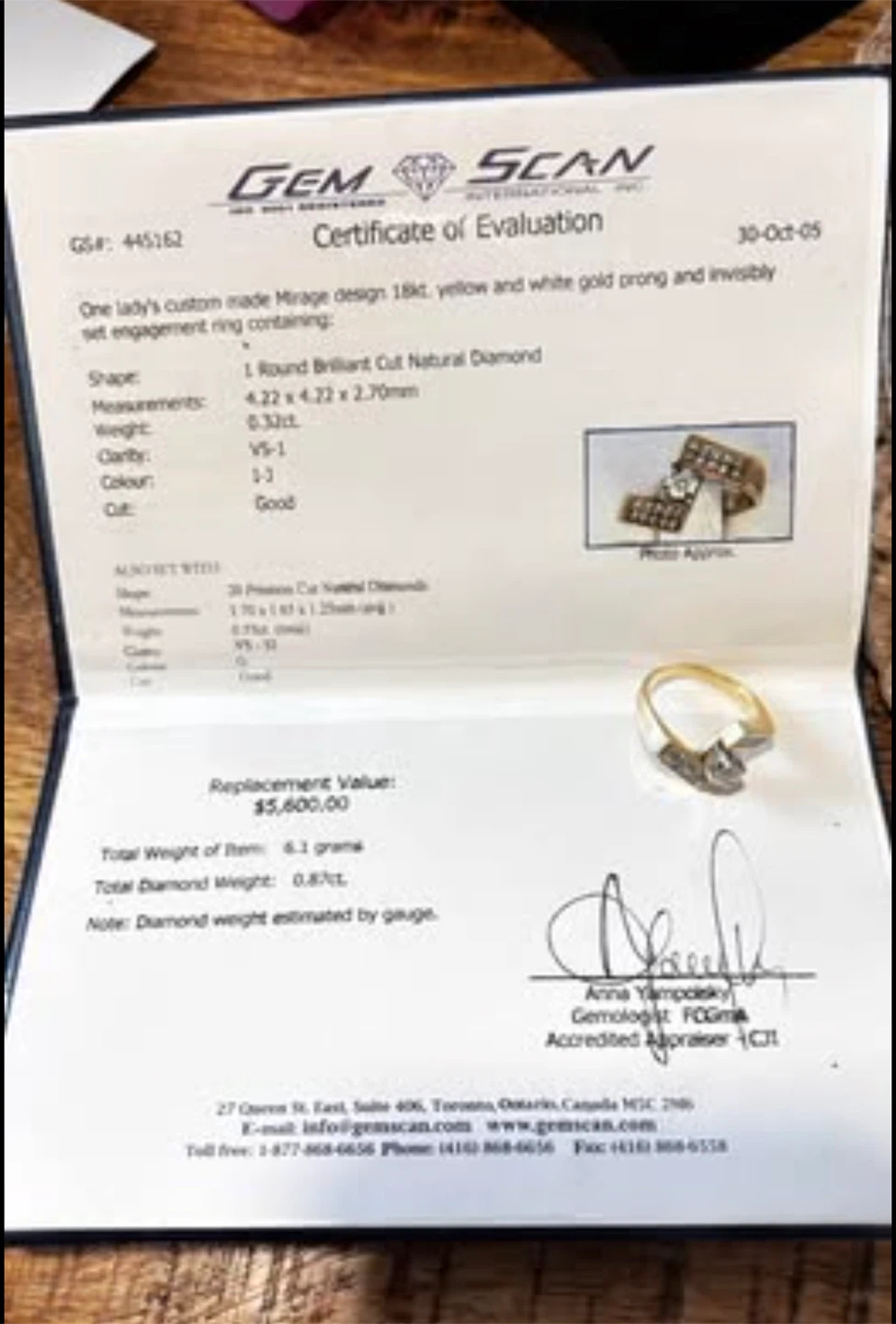 Custom 18kt Gold Diamond Ring//See all pics - photo 2
