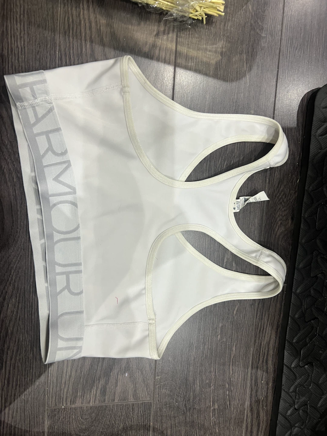 Under Armour HeatGear Sports Bra White - photo 2