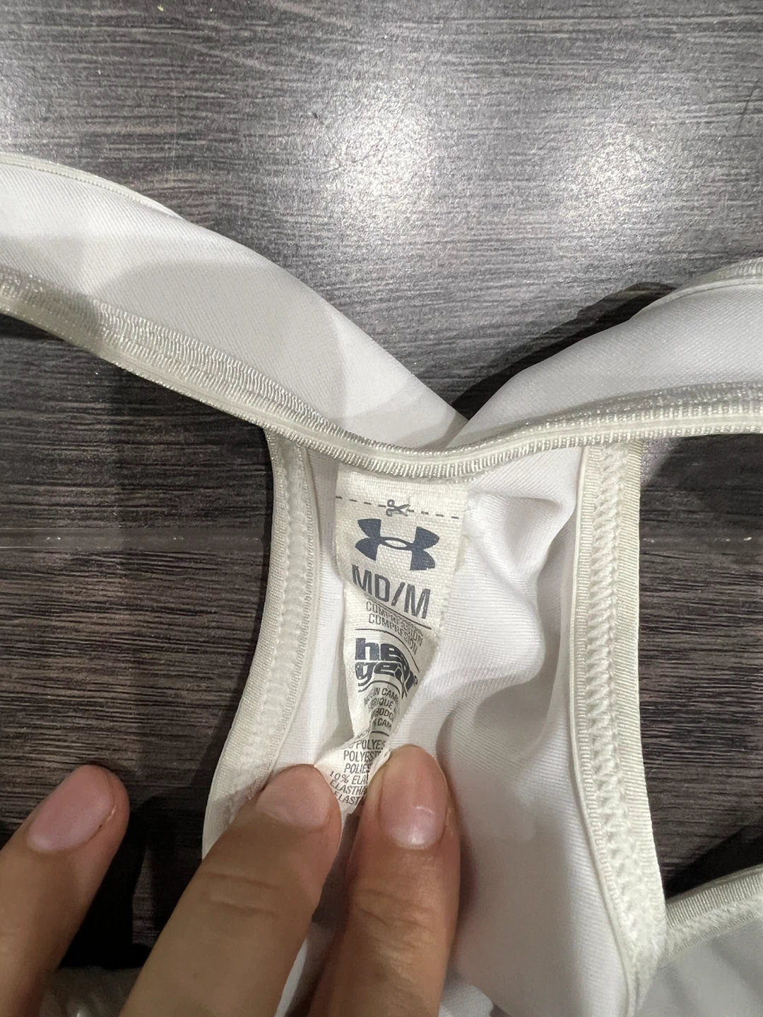 Under Armour HeatGear Sports Bra White - photo 3