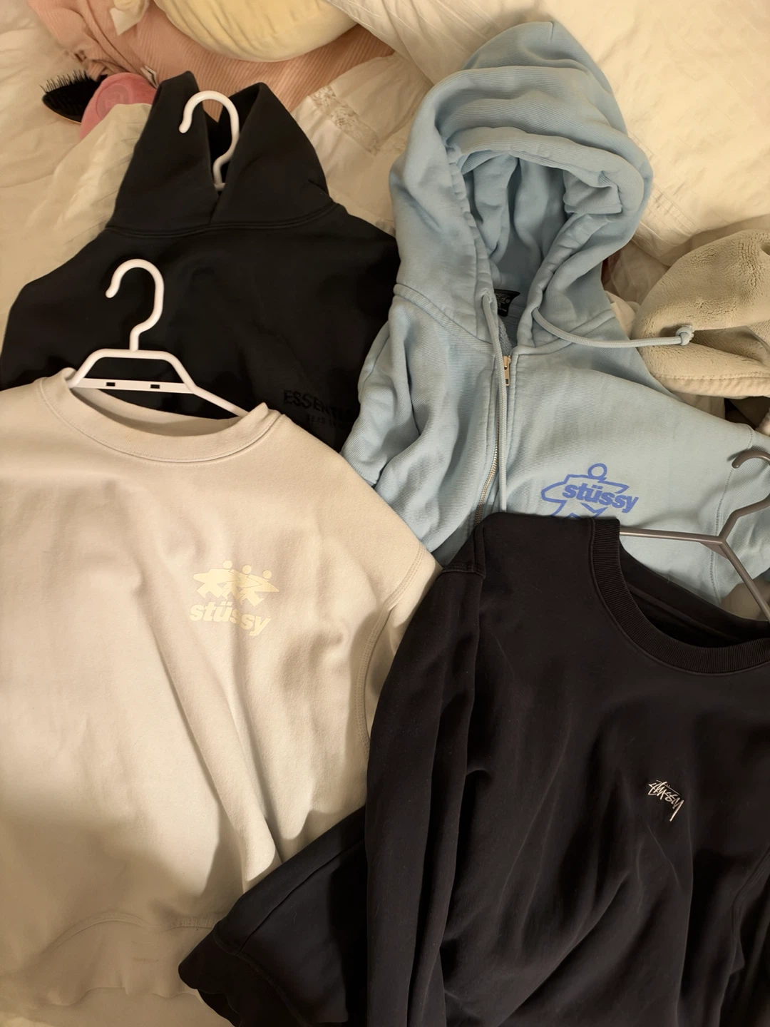 3 Stussy Hoodies 1 Essentials fear of god Set - photo 2