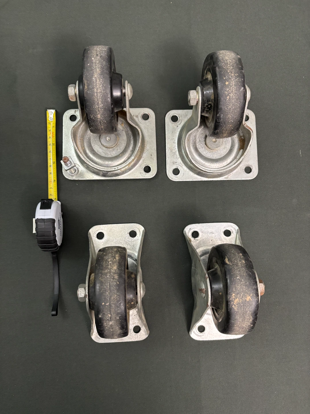 Set of 4 Industrial Casters