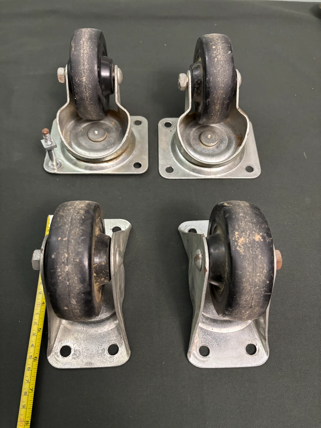 Set of 4 Industrial Casters - photo 2