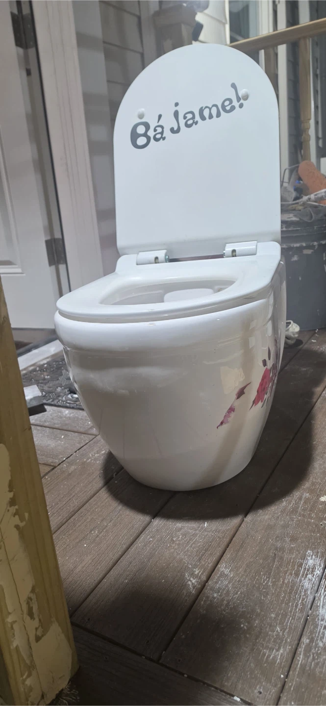 Floral Wall-Hung Toilet Bowl - photo 3