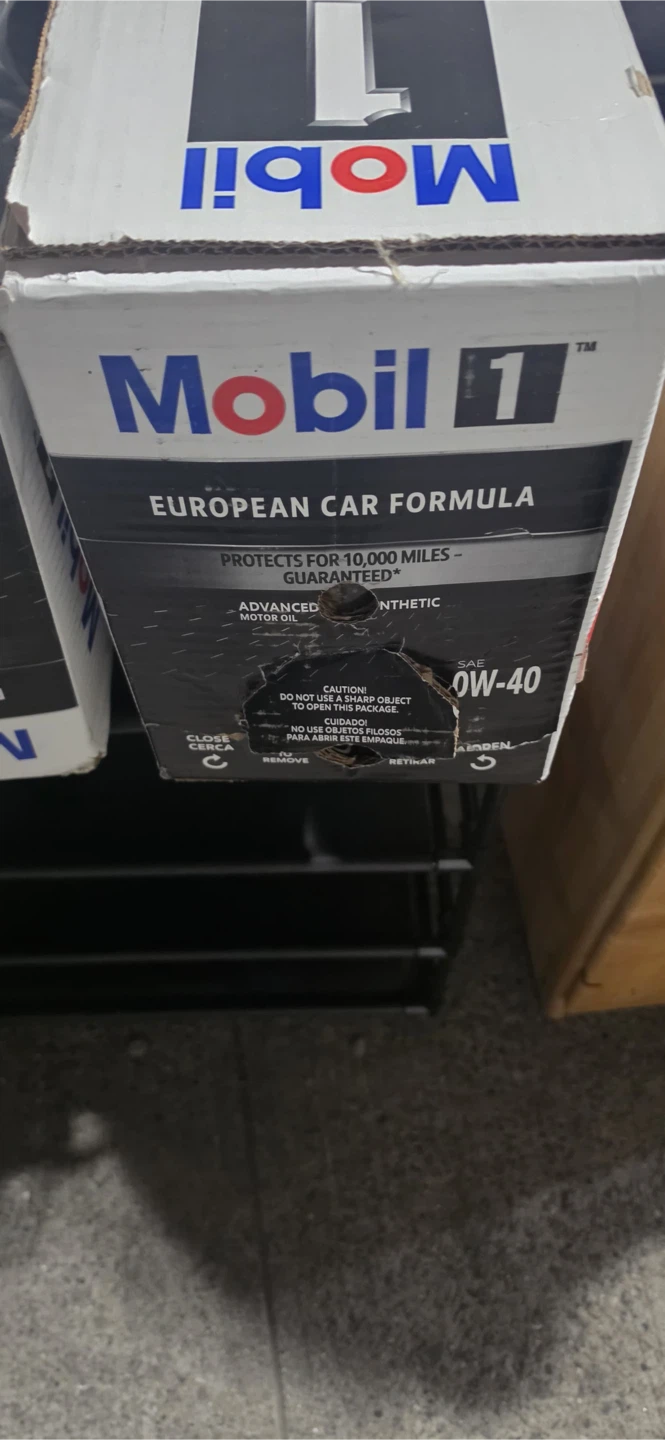 Mobil 1 European Car Formula 0W-40 12-Quart Convenience Pack