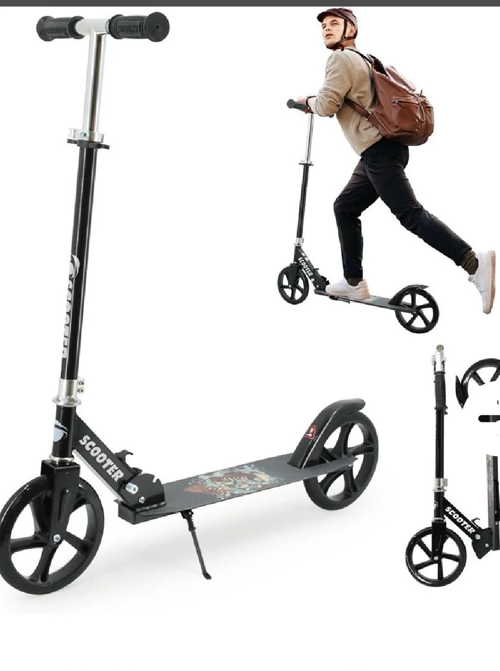 Kids Scooter: 3-Height Adjustable, Foldable