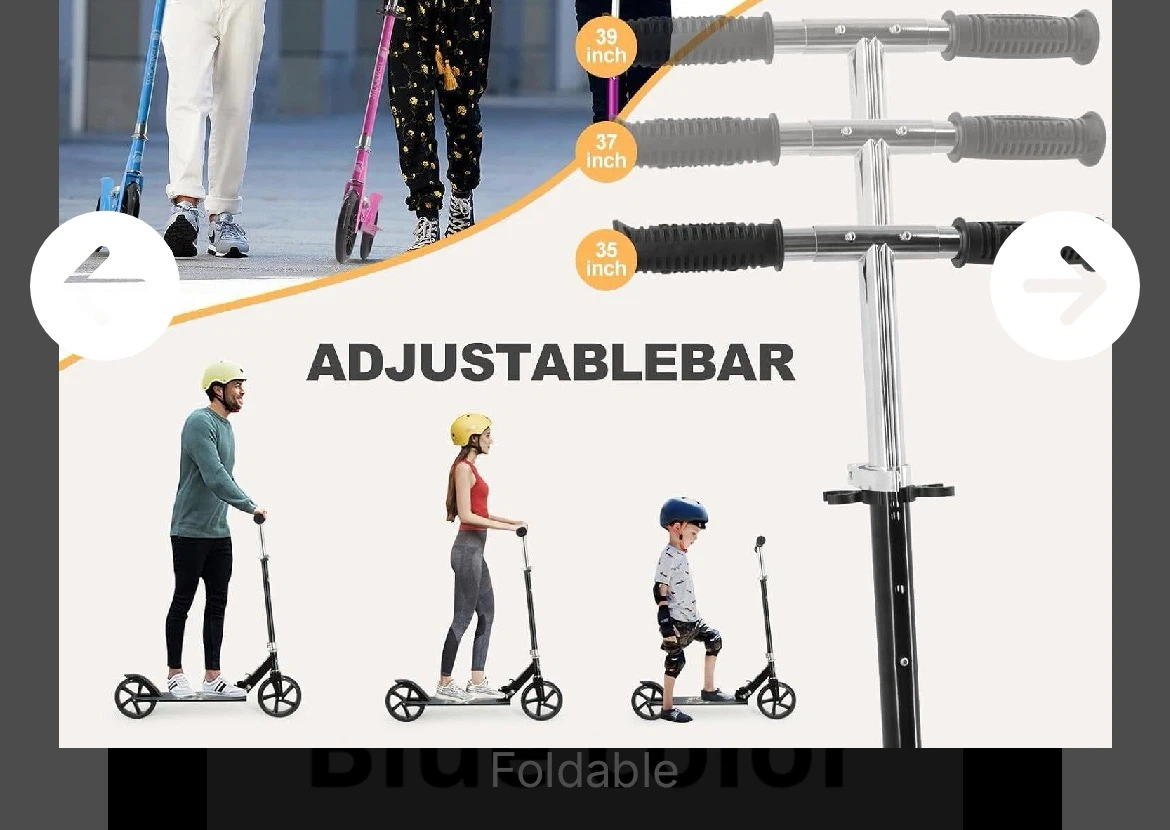 Kids Scooter: 3-Height Adjustable, Foldable - photo 2