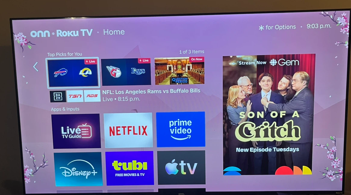 Onn. Roku TV 70” Smart TV 4K