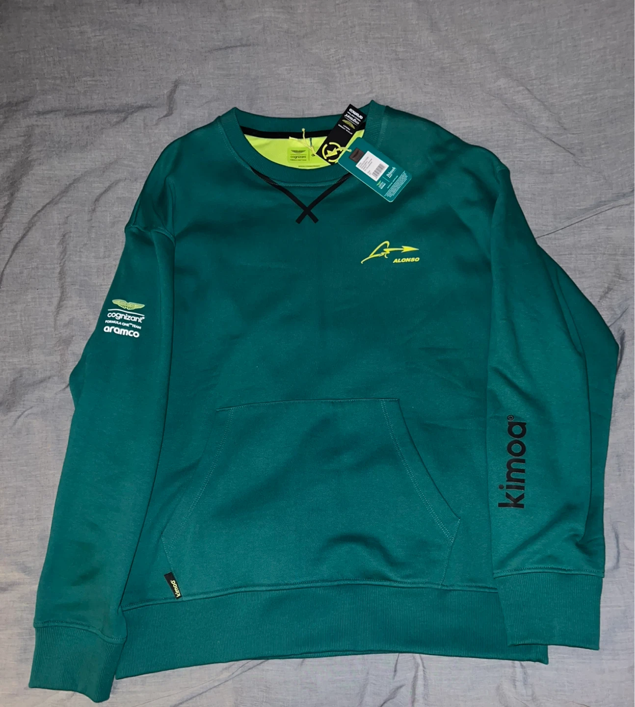 Kimoa Aston Martin F1 Alonso Sweatshirt - Green, XL - photo 2