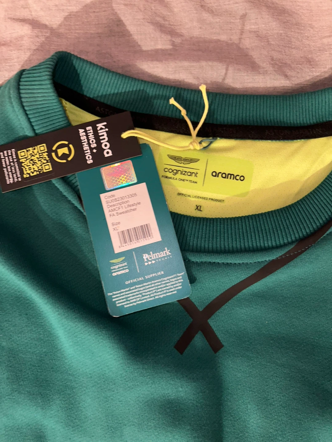 Kimoa Aston Martin F1 Alonso Sweatshirt - Green, XL - photo 3