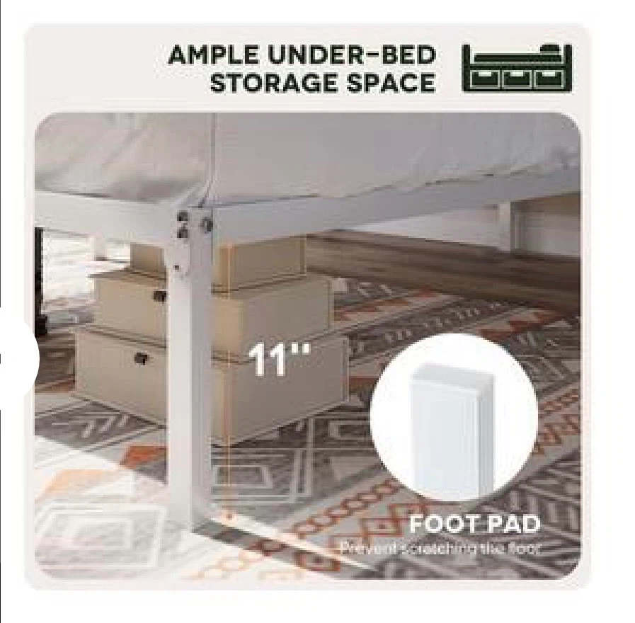Twin Size Metal Platform Bed Frame - photo 2