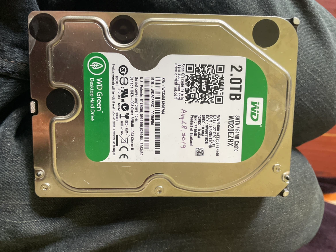 Western Digital WD Green 2.0TB Desktop Hard Drive