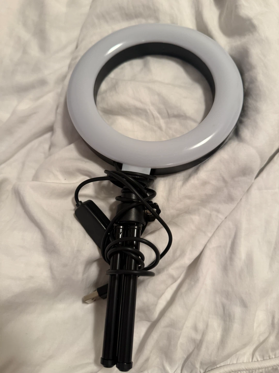 USB LED Ring Light with Mini Tripod Stand