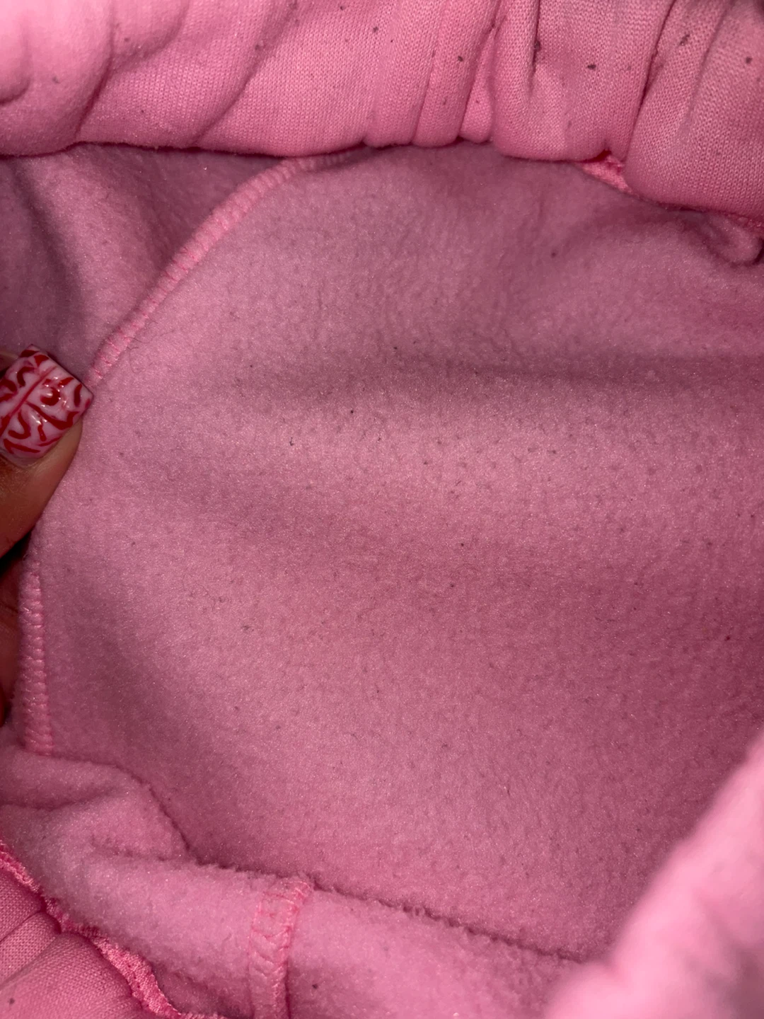 Cute pink fleece sweatpants - photo 3