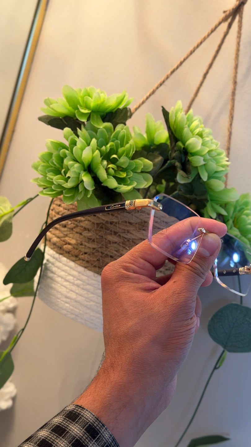 Cartier rimless glasses