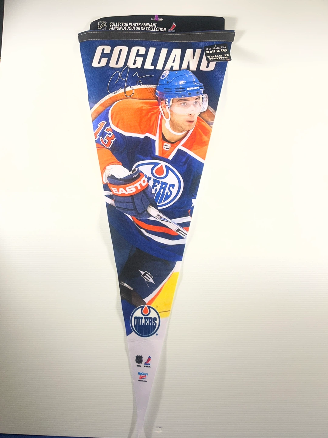 Edmonton Oilers Andrew Cogliano XL Vintage Pennant (17"x40")