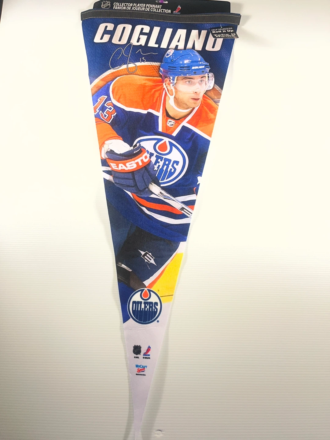 Edmonton Oilers Andrew Cogliano XL Vintage Pennant (17"x40") - photo 5
