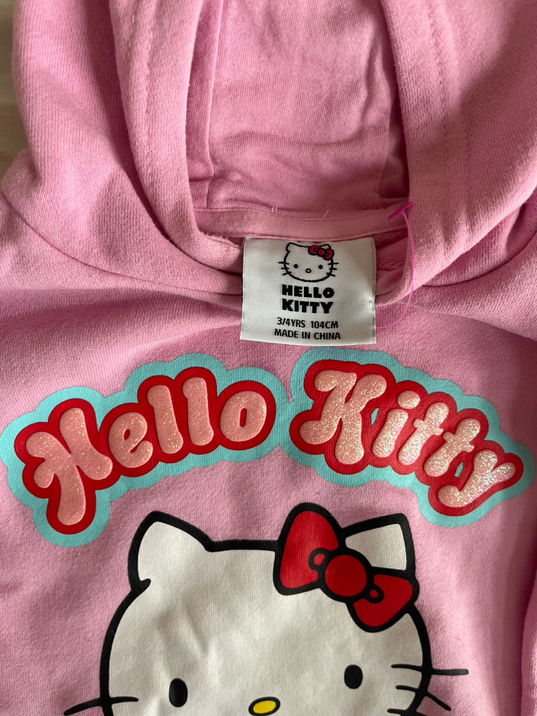 Hello Kitty Pink Hoodie Size 3-4 - photo 2