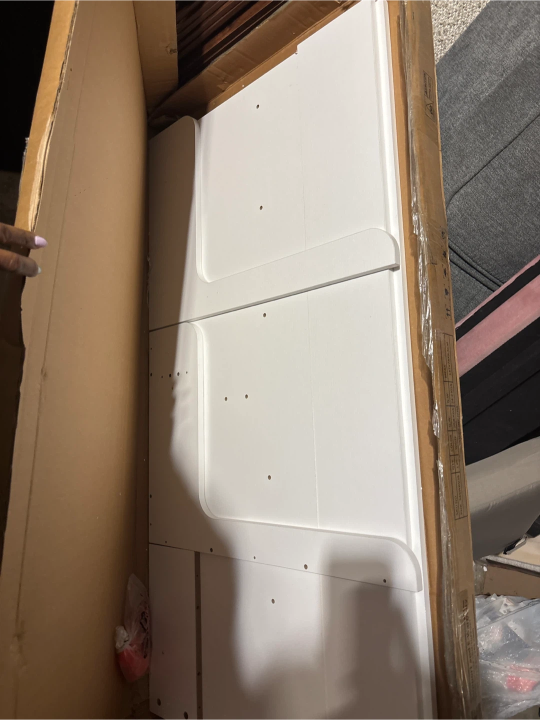 New 2-Tier White Laundry Machine Topper  Shelf - photo 2