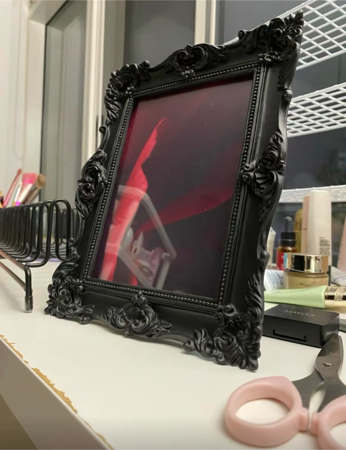 Ornate Black Baroque Style Photo Frame