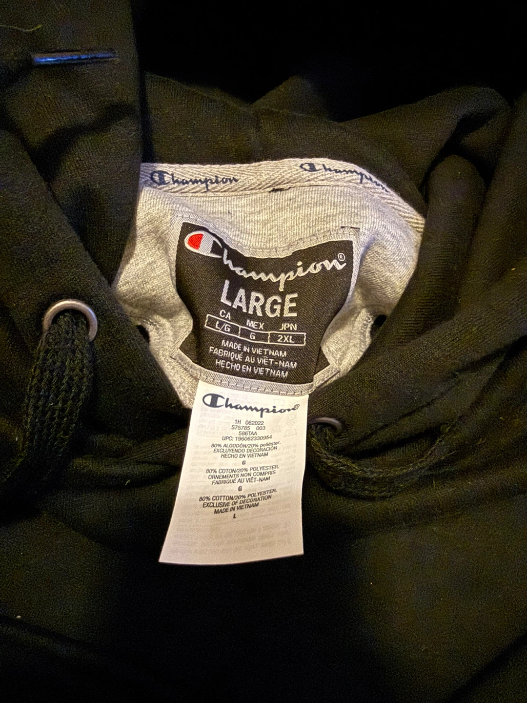 Champion Black Hoodie - photo 4