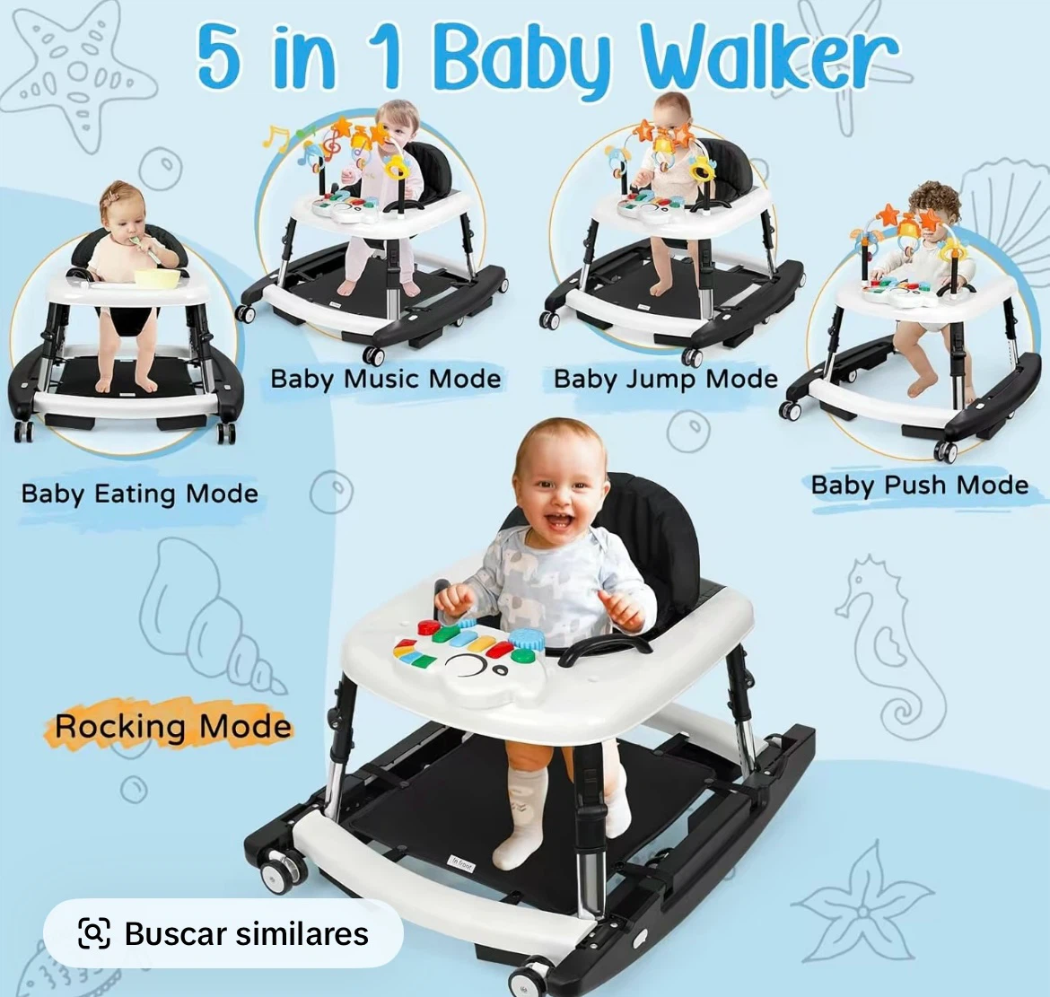 5-in-1 Multi-Mode Baby Walker - photo 4