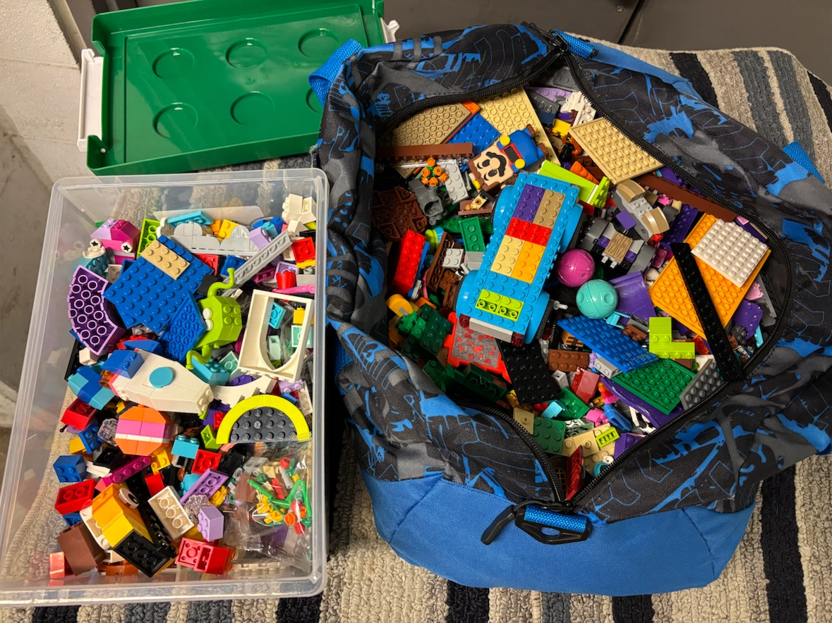 Assorted LEGO Bricks and Building Pieces