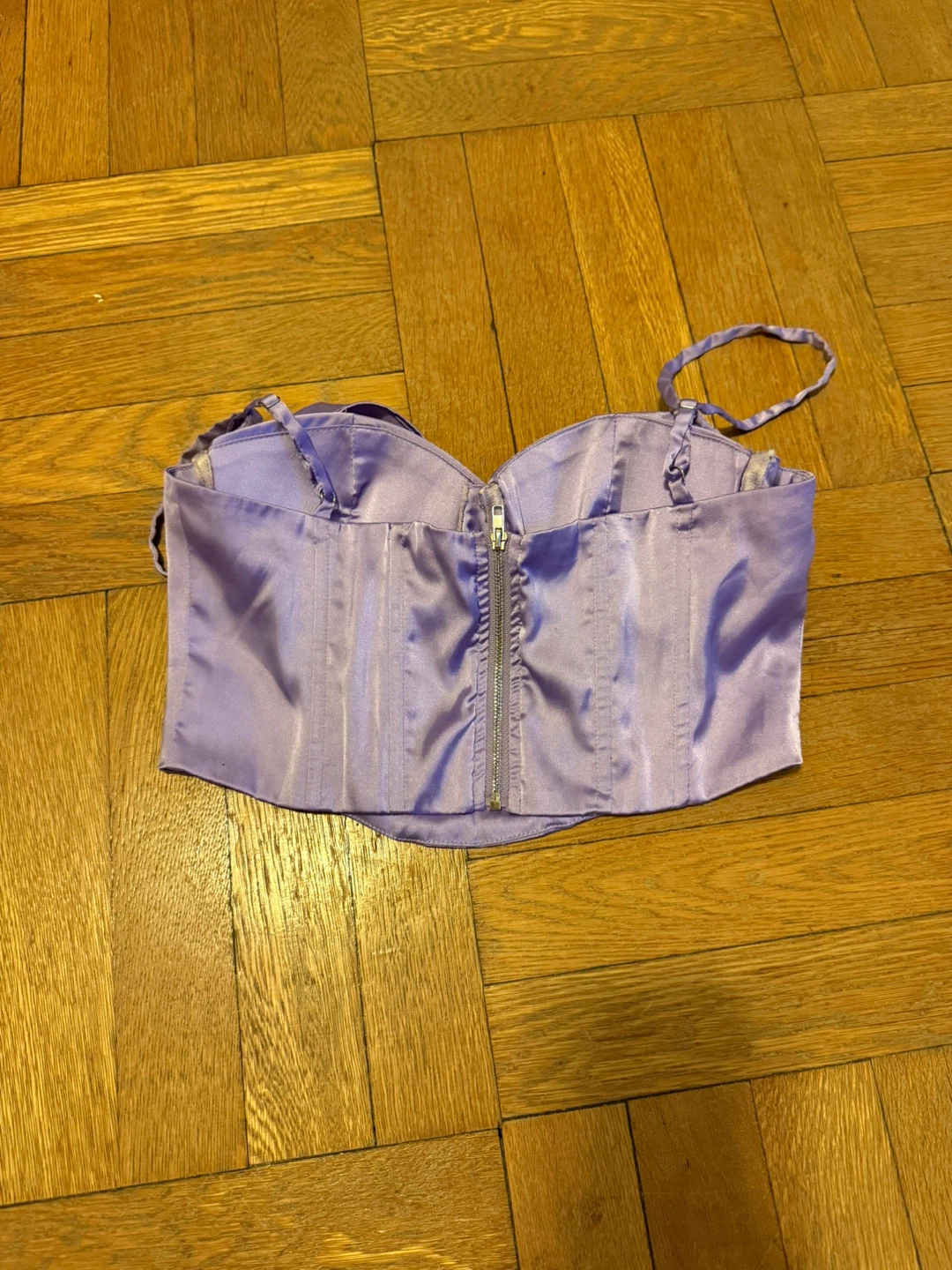 Lavender Satin Corset Top - photo 2