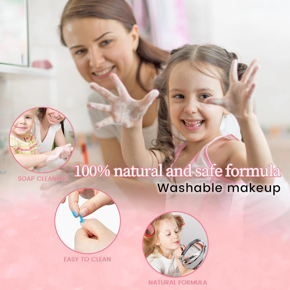 Brand New Kids Makeup Set in Pink Carrier Case - photo 5