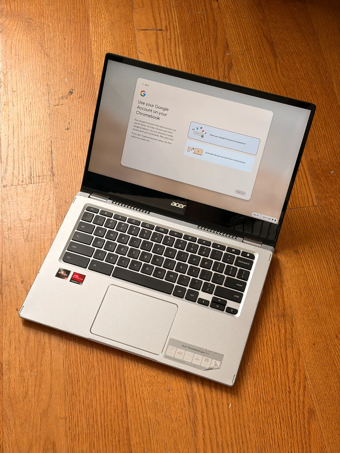 Acer Chromebook Spin 514 — 2-in-1 Touchscreen (Ryzen 3)