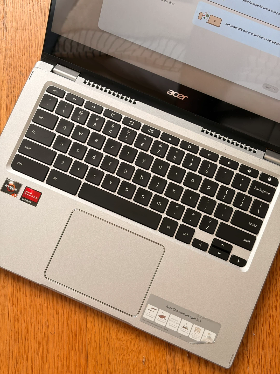Acer Chromebook Spin 514 — 2-in-1 Touchscreen (Ryzen 3) - photo 2