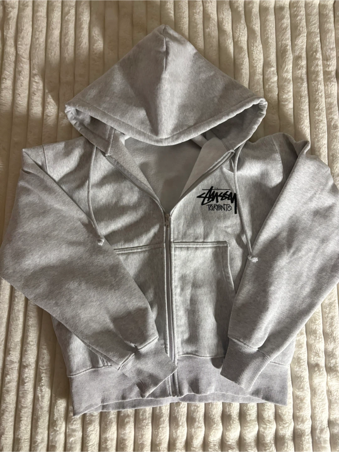 **LIMITED** Stussy Toronto Zip-Up Hoodie Grey - photo 2