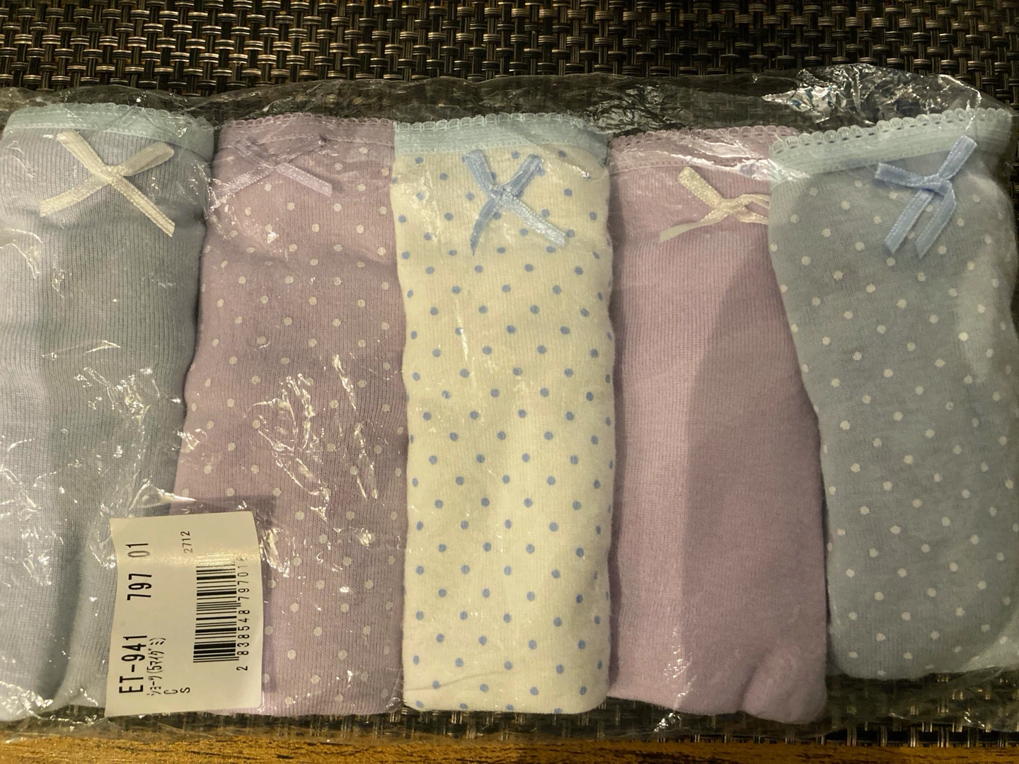 Brand New, never worn. Set of 5 Cotton underwear for women