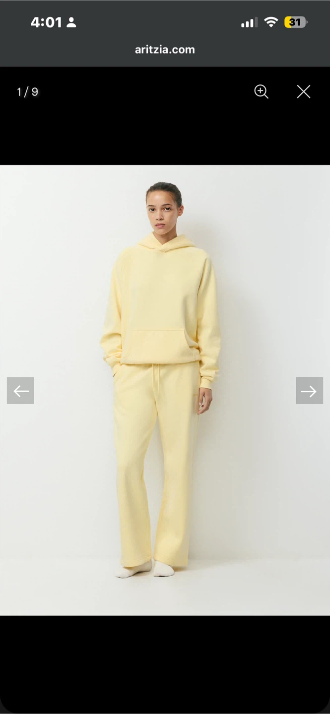 Aritzia Yellow Sweatpants - photo 2