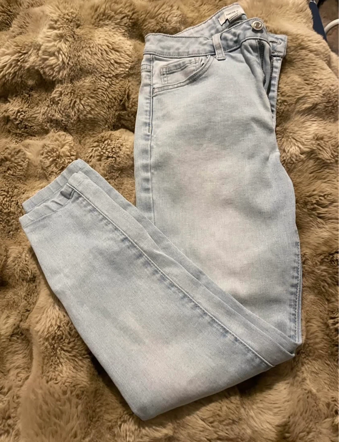 Forever 21 Light Wash Skinny Jeans