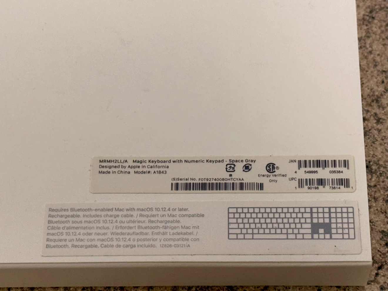 Apple Magic Keyboard with Numeric Keypad - Space Gray - photo 5