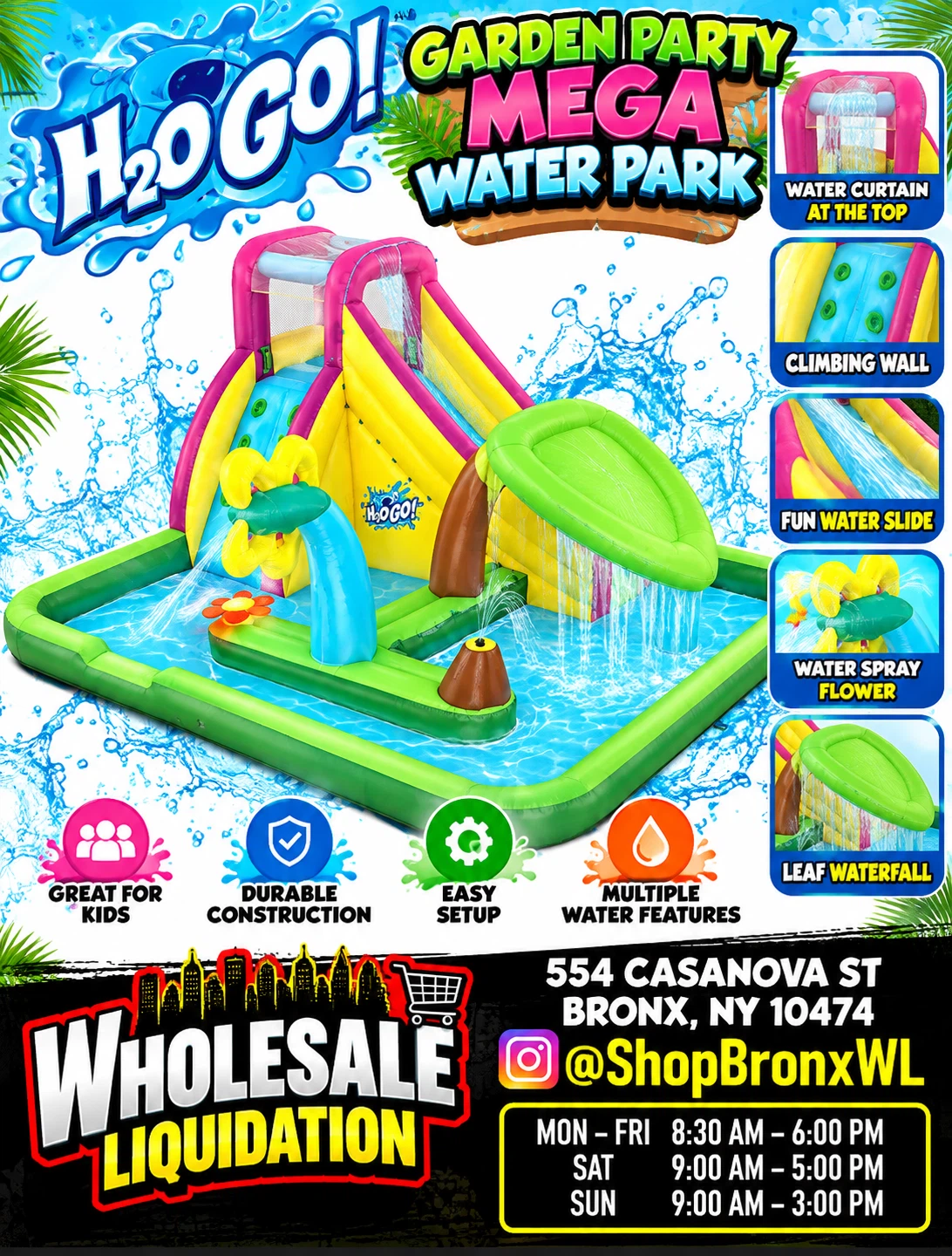 H2OGO! Garden Party Mega Water Park