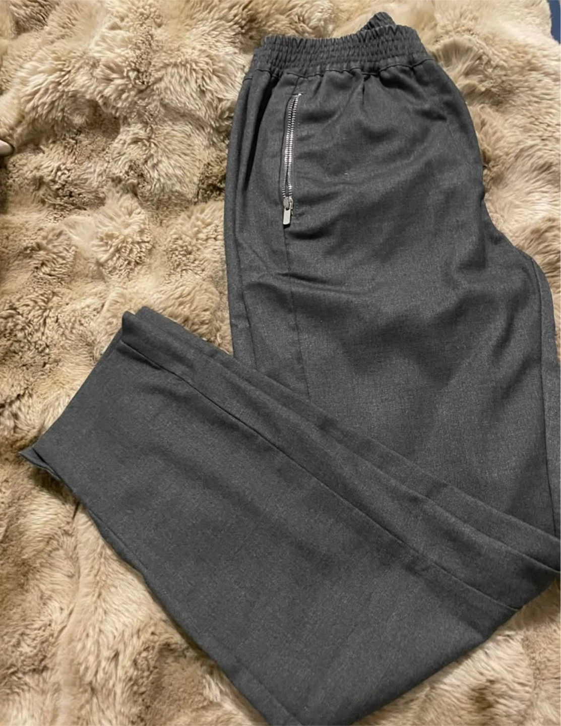H&M Grey Zipper Pocket Trousers