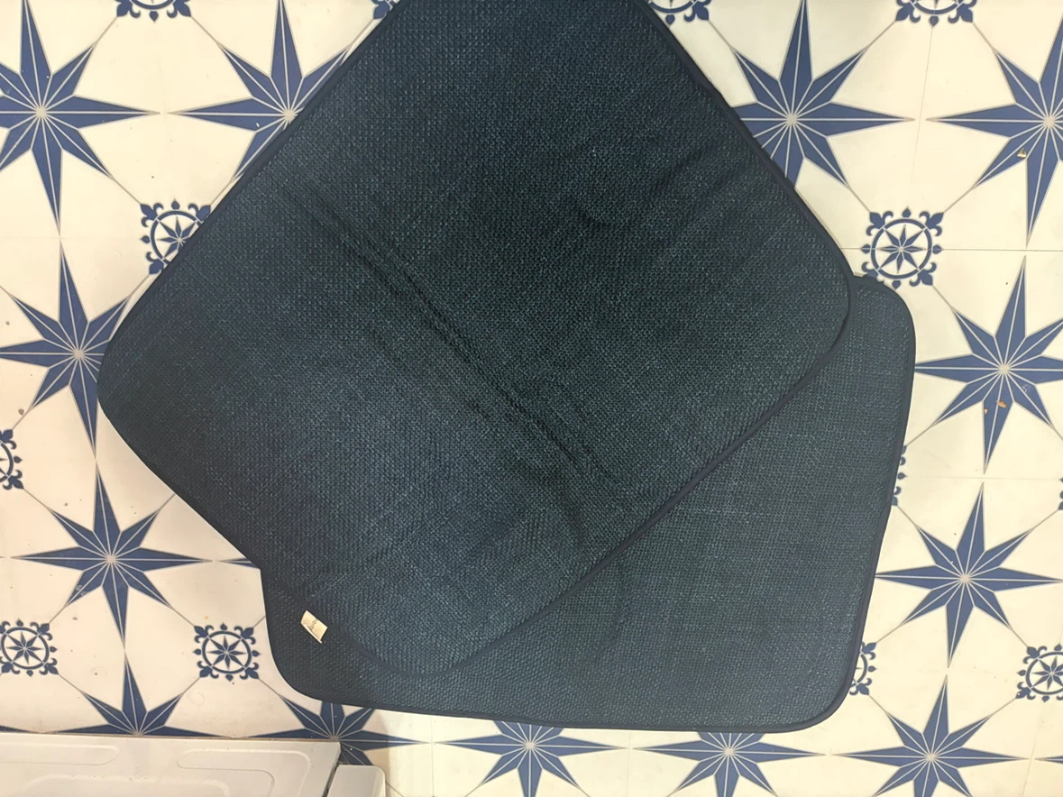Set of Two Dark Blue Dish Drying Mats