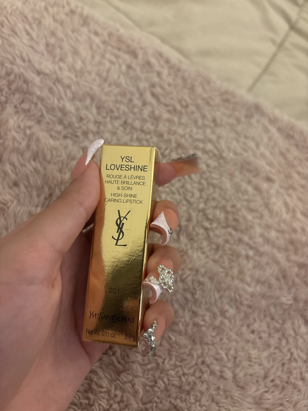 YSL Loveshine Lipstick - 201 Rosewood Blush