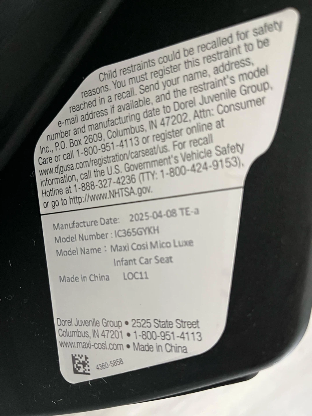 Maxi-Cosi Mico Luxe Infant Car Seat - photo 2