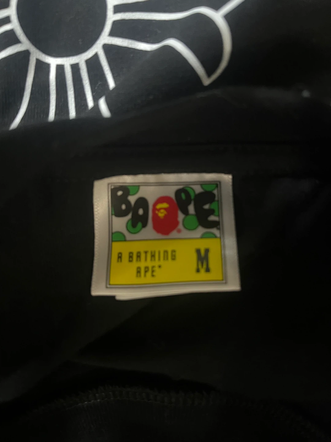 Chrome, heart X bape black T-shirt - photo 5