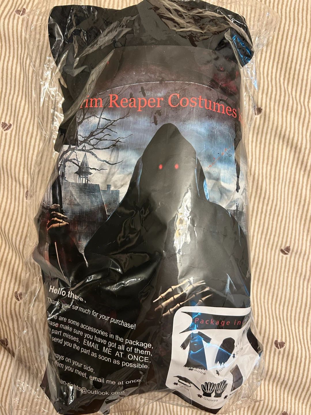 Grim Reaper Costume Set 12-14Y - photo 3