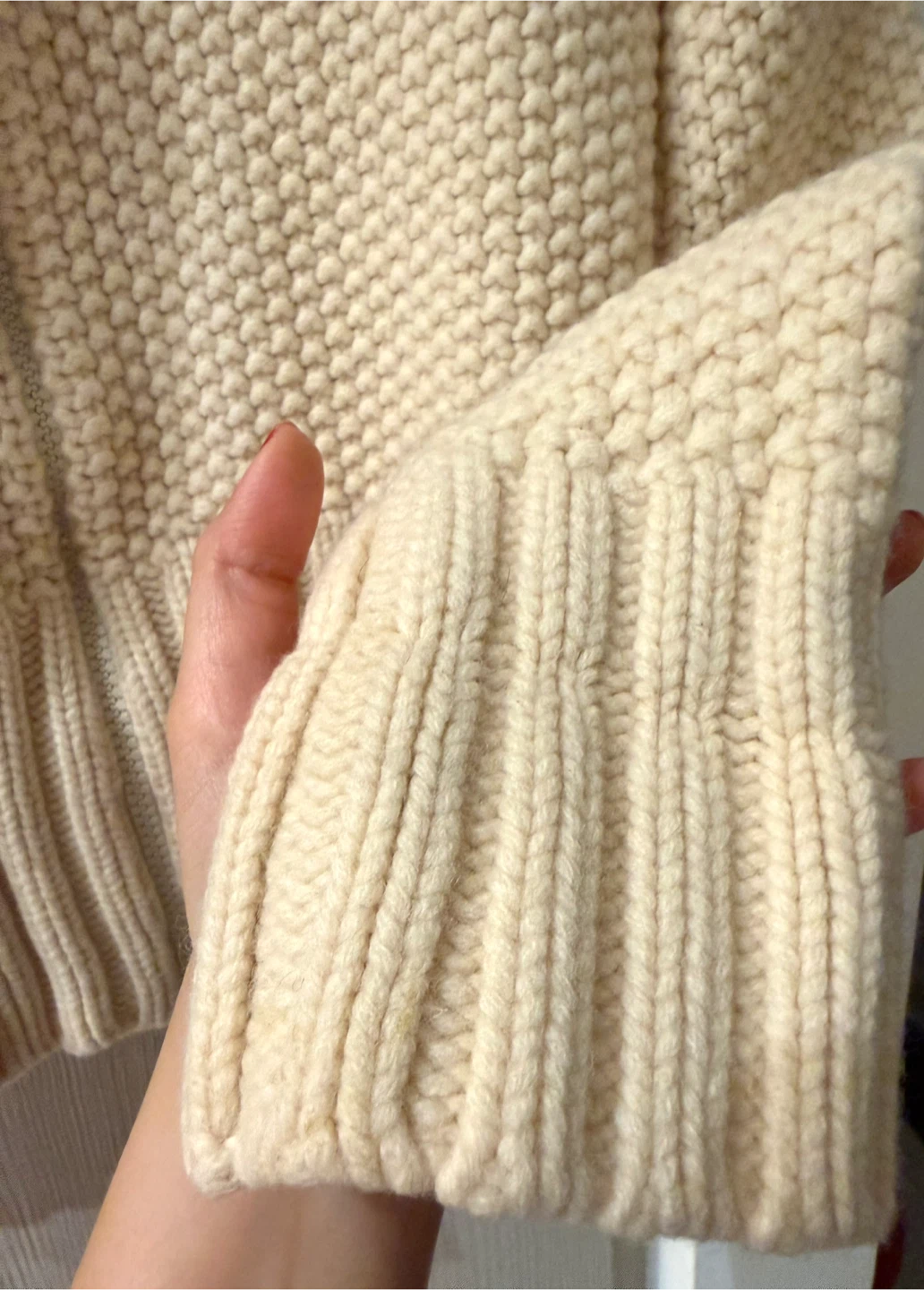 Gap Cream Cozy Wool Full-Zip Sweater - photo 2
