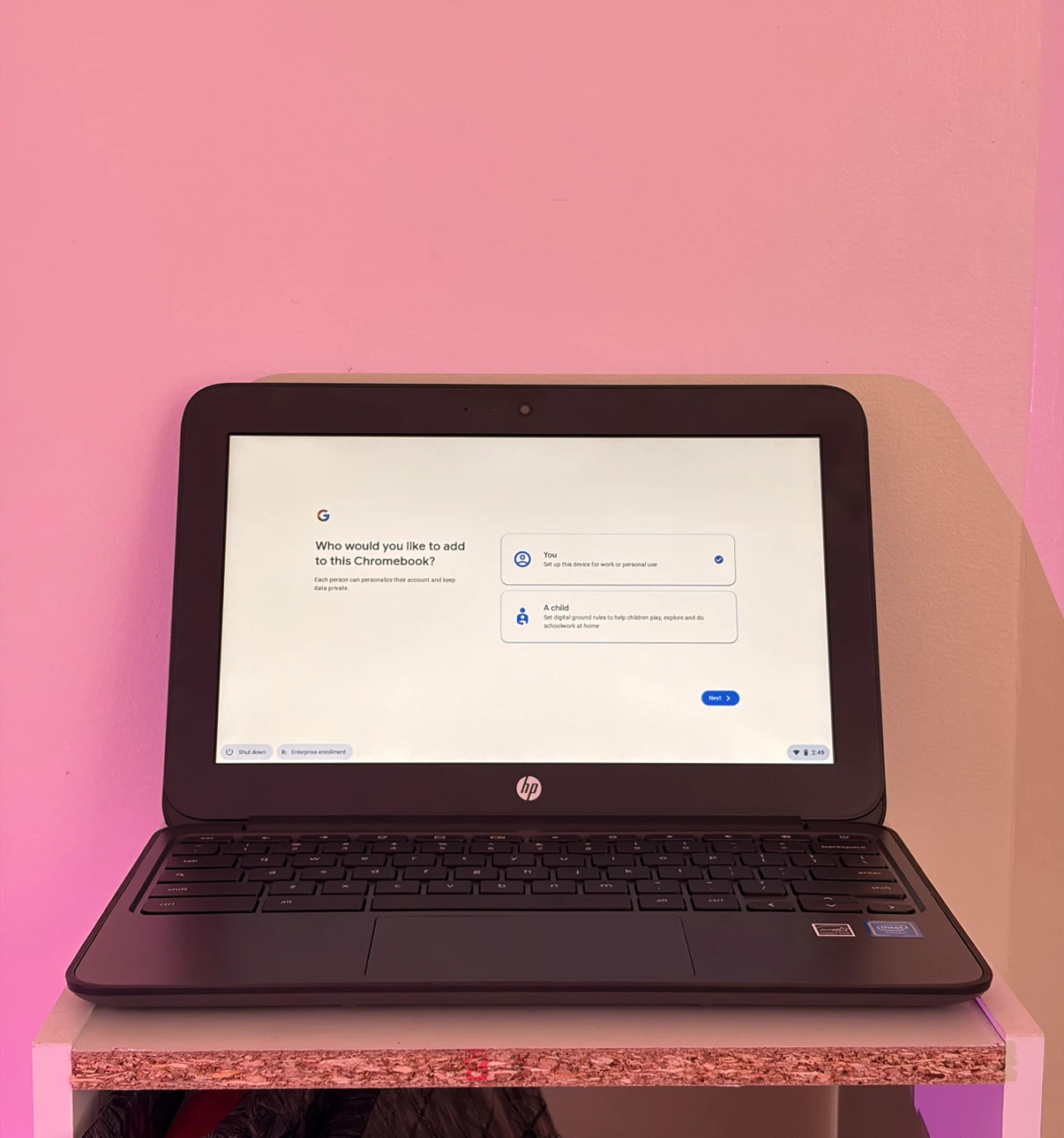 HP Chromebook 11 G5 — great laptop for remote work