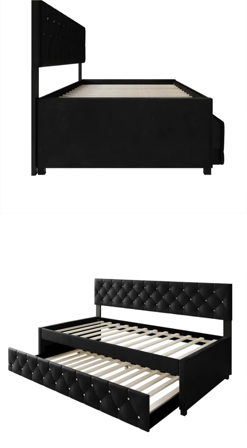 House of Hampton Darcey Velvet Upholstered Twin Daybed - photo 3