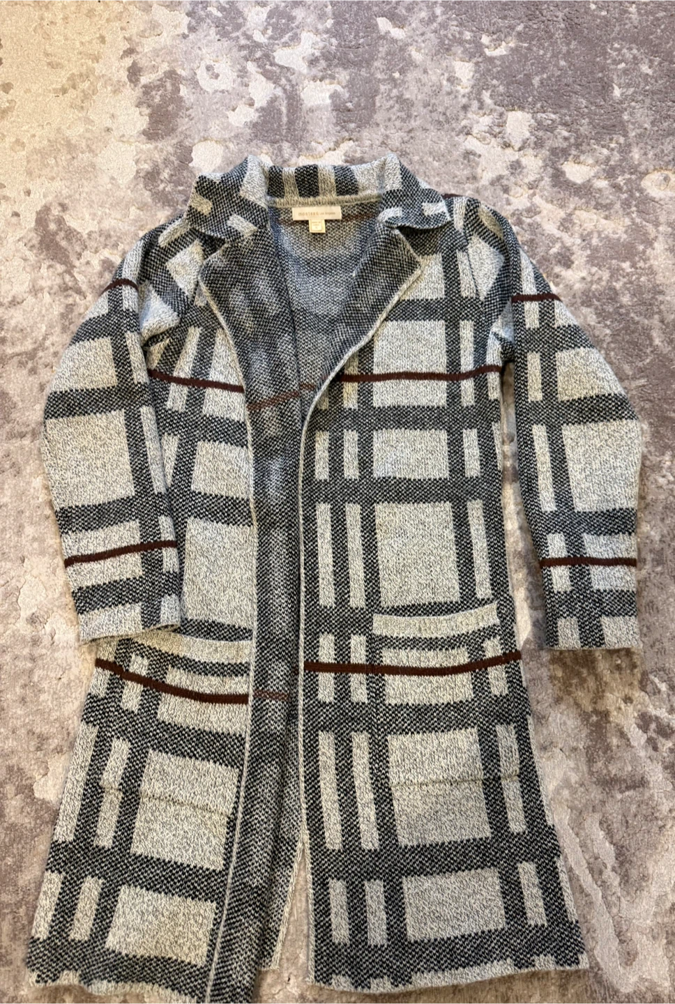 Maisons de Mode Plaid Cardigan