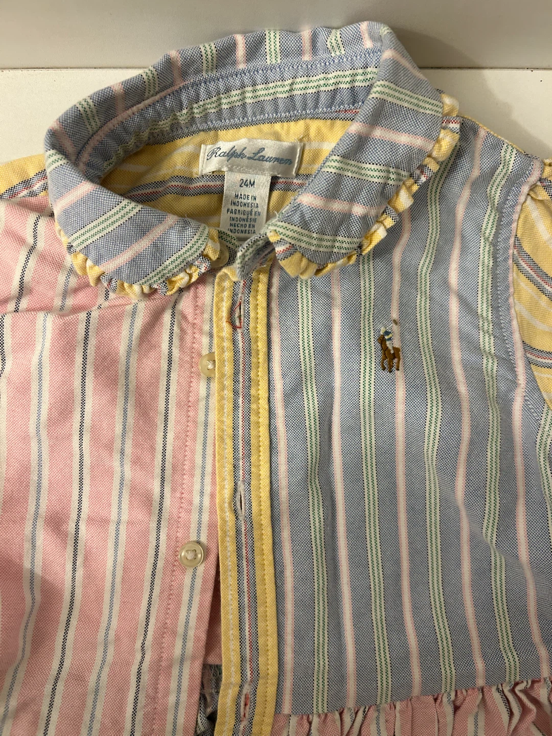 Ralph Lauren Baby Girl Striped Dress Set 24M - photo 2
