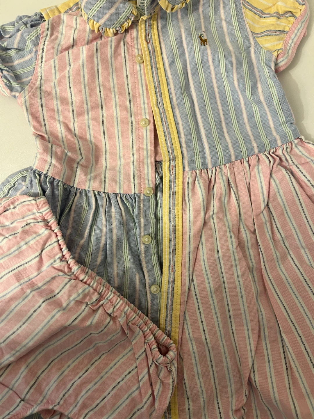 Ralph Lauren Baby Girl Striped Dress Set 24M - photo 3