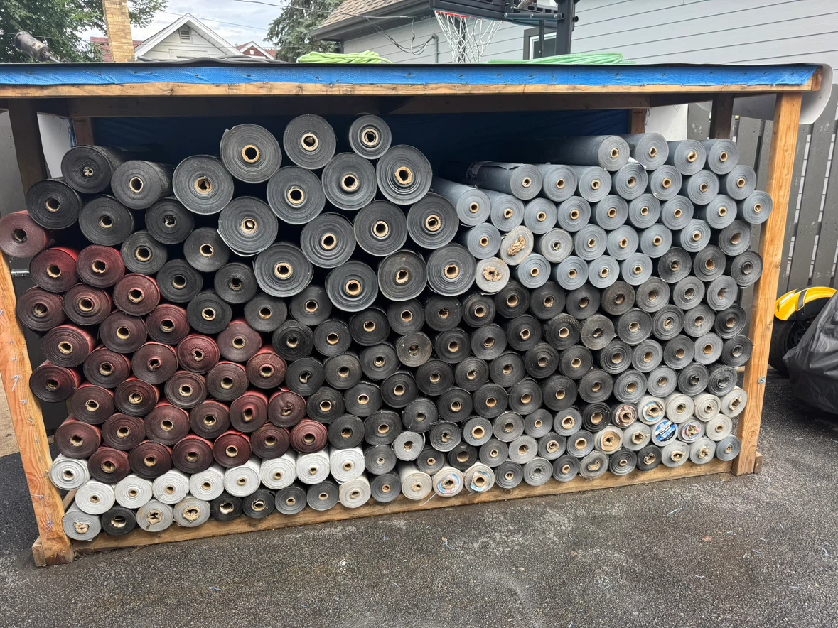 Synthetic roof felt paper